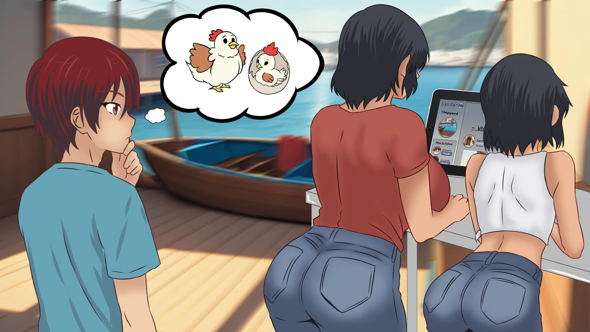 【亚洲SLG/AI汉化/2D】夏季0.27c AI汉化版【PC+安卓/0.8G/更新】 更新图 1