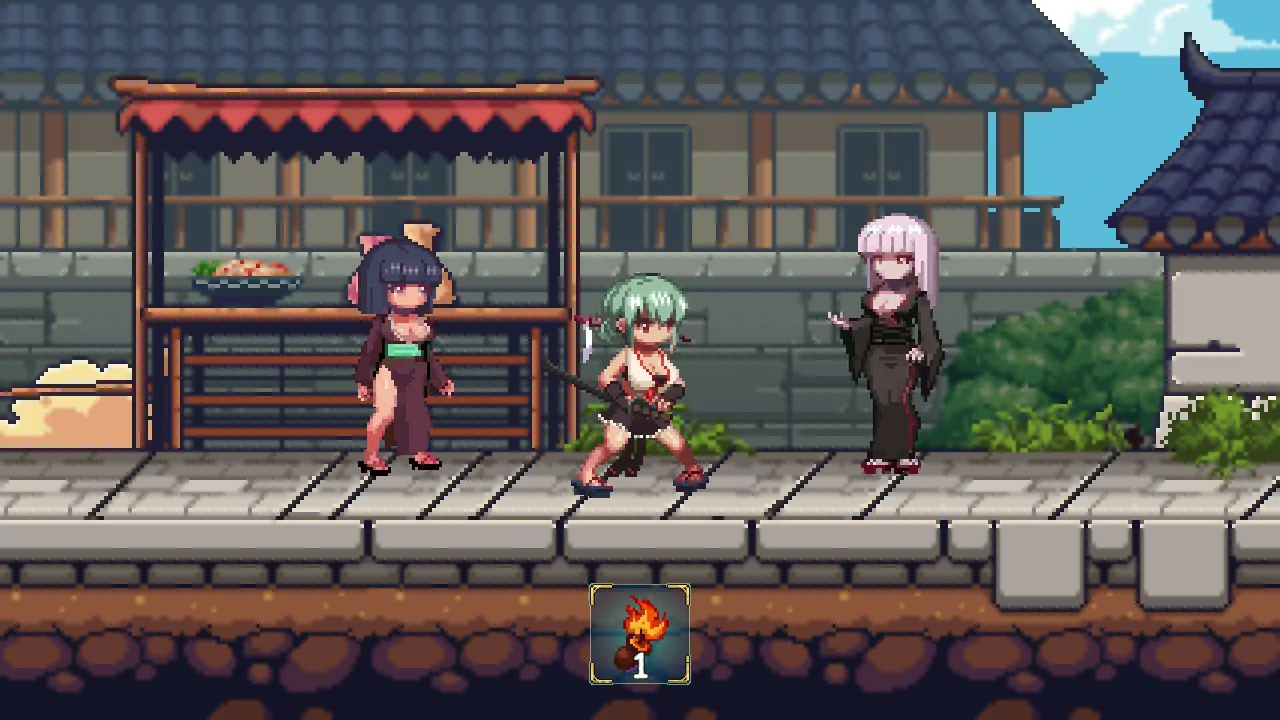 【像素ACT/动态/官中】美女剑客晴美 官方中文版【PC/0.1G】 内容图 1