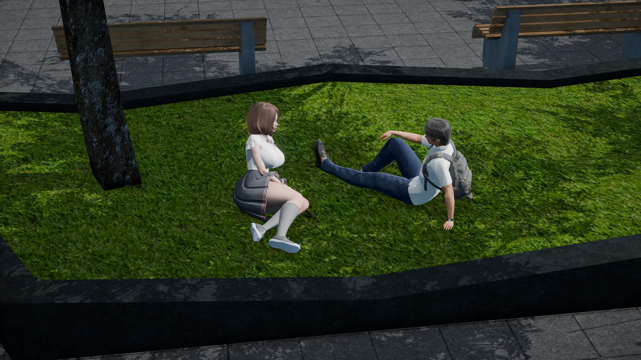【亚洲SLG/AI汉化/3D】简单的工作0.1 AI汉化版【PC+安卓/2.3G/首发】 内容图 2