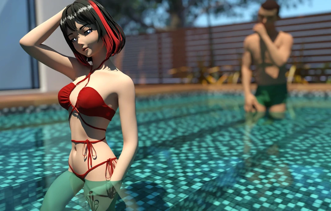 【亚洲SLG/AI汉化/3D】礼尚往来1.0 AI汉化版【PC+安卓/0.3G/新作】 更新图 2