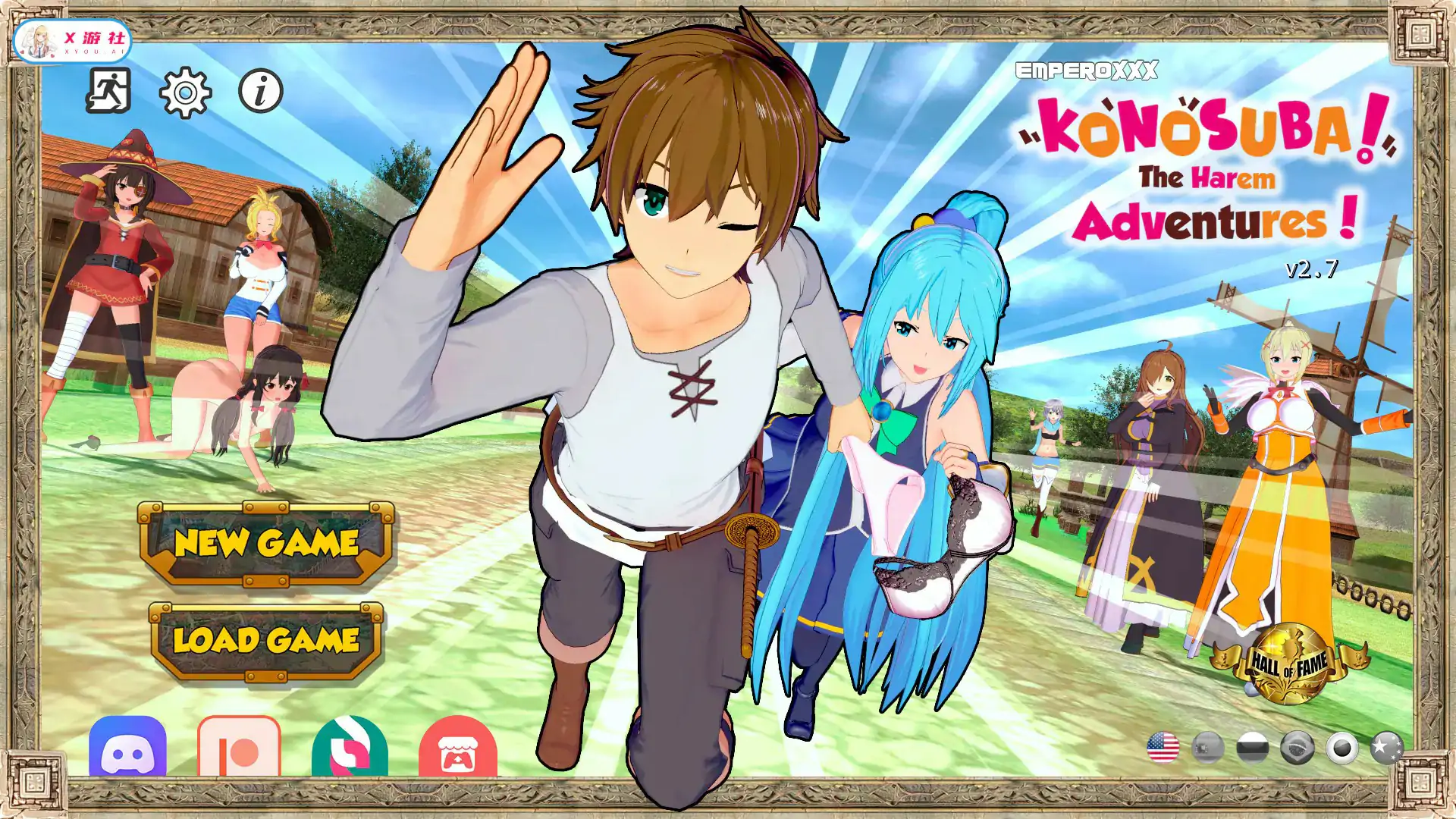 【日系SLG/AI汉化/2D】为美好的世界献上祝福：后宫大冒险 v2.7a AI汉化版【PC+安卓/1.57G/更新】 封面图 1
