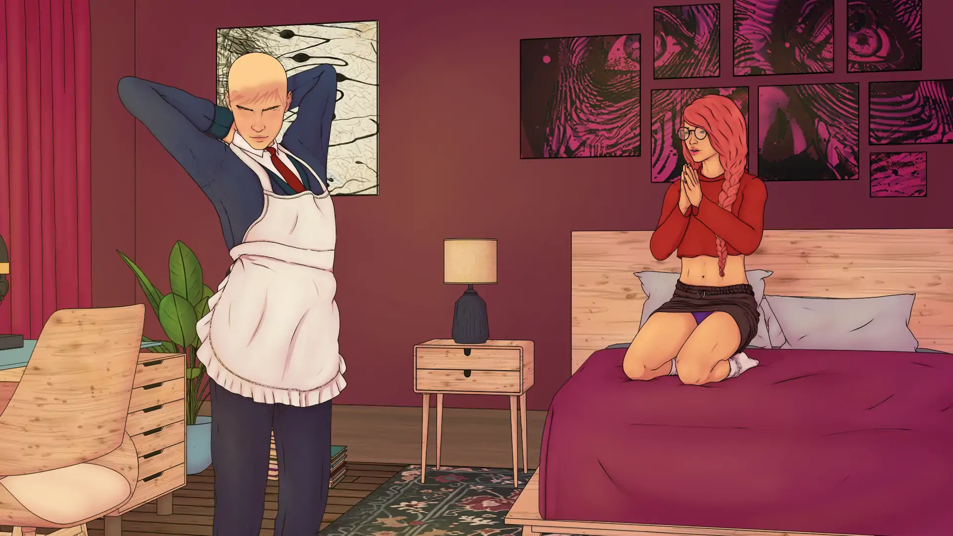 【欧美SLG/AI汉化/2D】诱惑:成为伪娘v0.04c AI汉化版【PC+安卓/0.80G/更新】 内容图 3