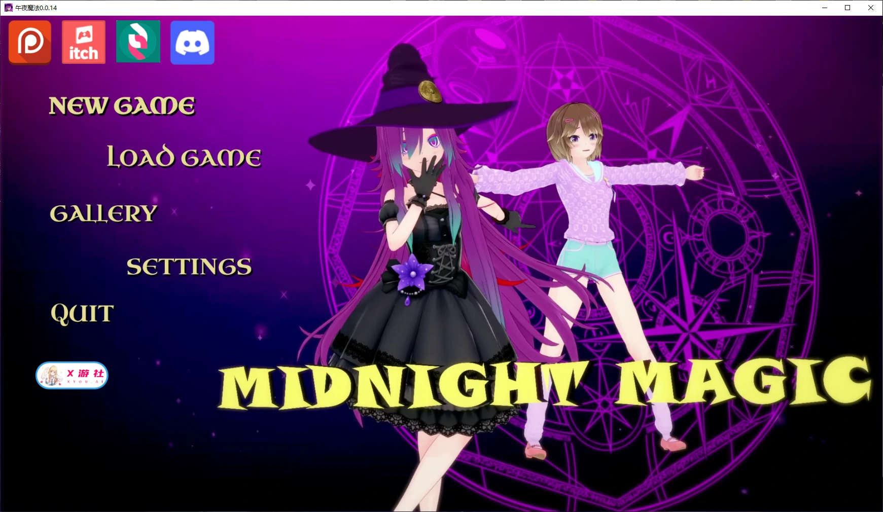 【日系SLG/AI汉化/3D】午夜魔法0.0.14 AI汉化版【PC+安卓/4.6G/更新】 封面图 1