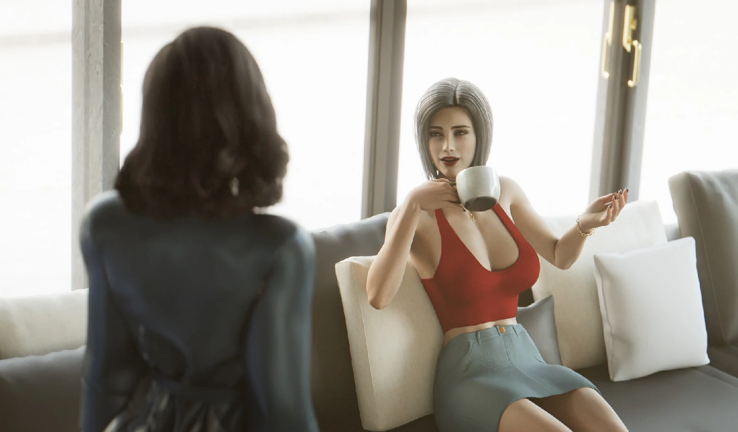 【欧美SLG/AI汉化/乱伦补丁】丹弗斯女士0.1.2.4 AI汉化版【PC+安卓/4.5G/更新】 内容图 1