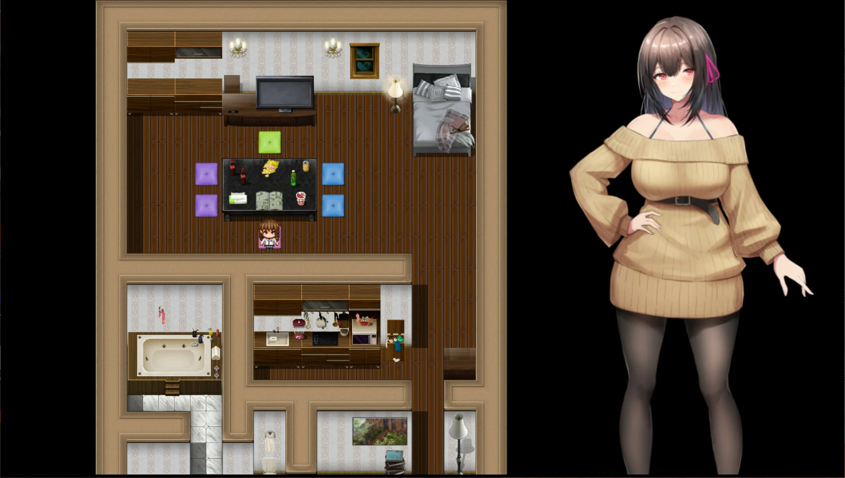 【日系RPG/官中/露出】女大学生深夜露出 DX 深夜露出 ～ 官方中文版【PC/1.7G】 封面图 2